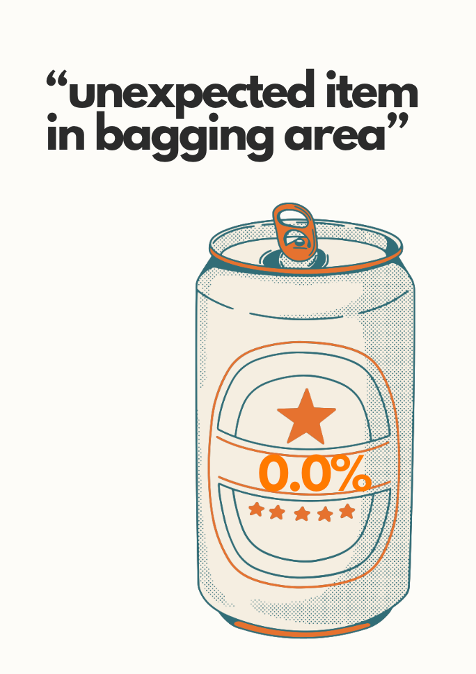 Unexpected item in bagging area